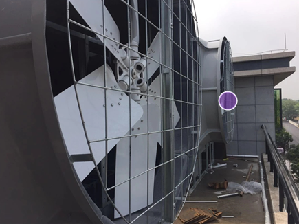 側(cè)風冷卻塔風量